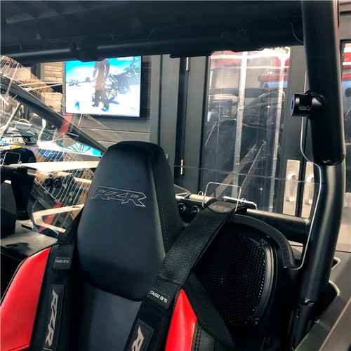 Direction 2 Rear Windshield - Scratch Resistant Fits Polaris - 174340