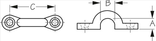 Sea Dog Nylon, Pad Eyes - 700582