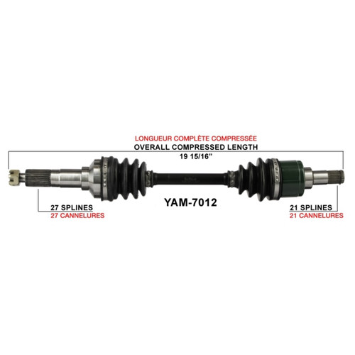 TrakMotive Complete Axle YAMAHA - 216157