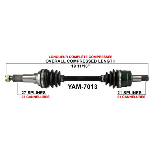 TrakMotive Complete Axle Fits Yamaha - 216158