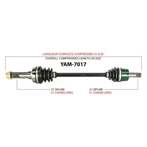 TrakMotive Complete Axle Fits Yamaha - 216162