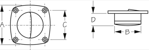 Sea Dog Flush Hatch Pull - 700631