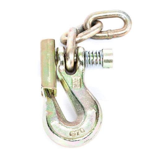 Portable Winch Grab Hook with Latch & 3 Chain Links - 078018