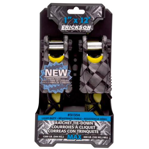 ERICKSON 1" x 12' Ratcher Tie-Down 12' - 1200 lbs - 732139