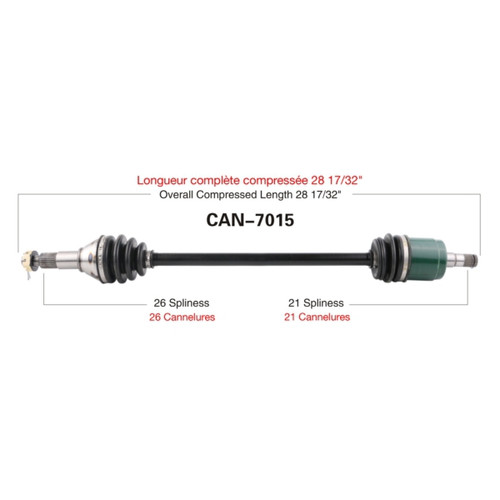TrakMotive Complete Axle CAN-AM (BRP) - 216235