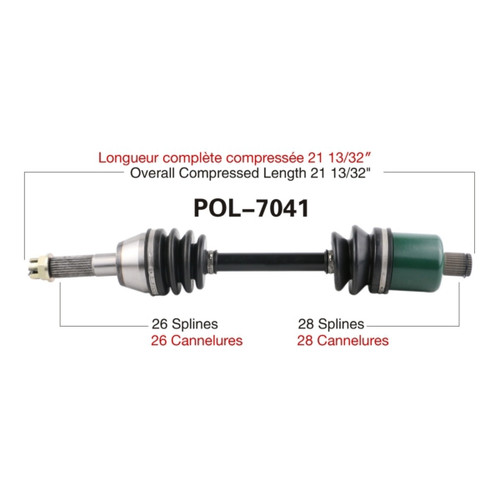 TrakMotive Complete Axle POLARIS - 216248