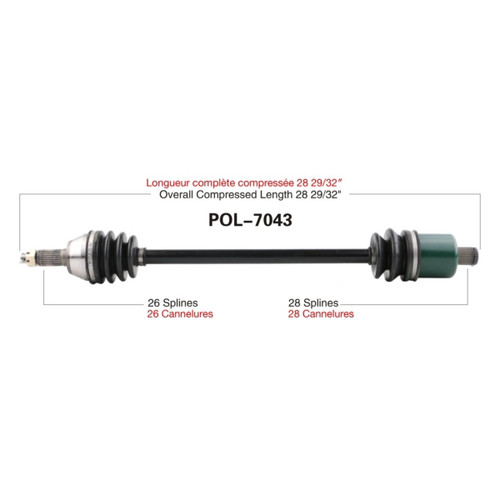 TrakMotive Complete Axle POLARIS - 216250