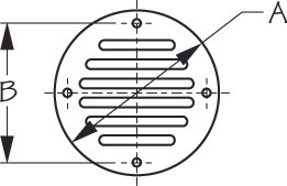 Sea Dog Drain Cover with Air Vent Stainless steel - 700708