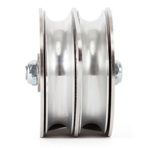 Portable Winch Double Swing Side Pulley with stainless steel plates - 078261