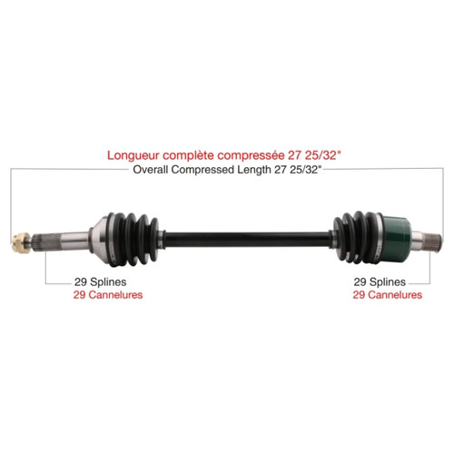 TrakMotive Complete Axle KAWASAKI - 216288