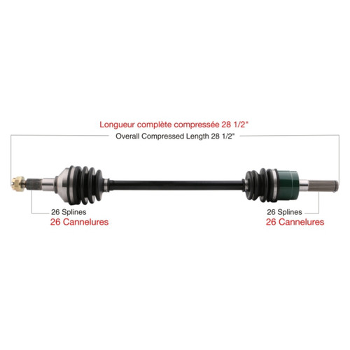 TrakMotive Complete Axle Fits Kawasaki - 216289