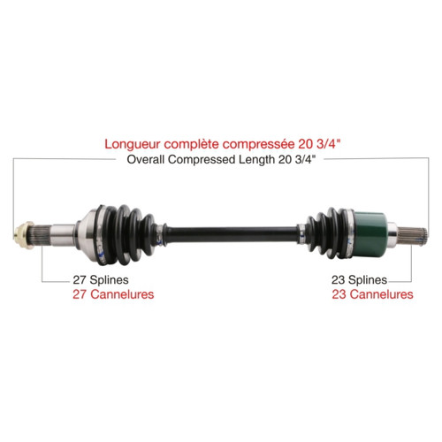 TrakMotive Complete Axle YAMAHA - 216291