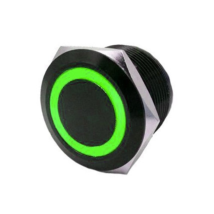 Quake LED Flush Mount Switch with LED Ring Push - 222690 - 222690
