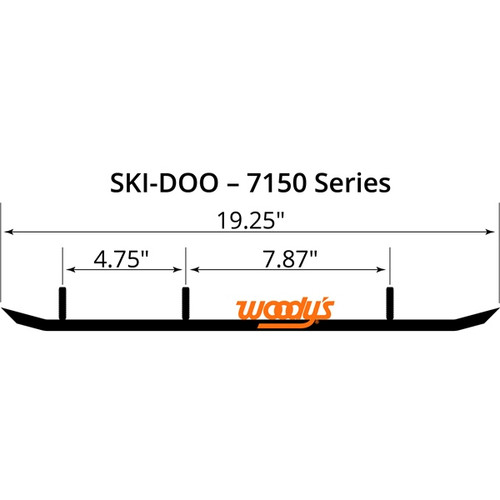 WOODYS Trail Blazer IV Carbide Runner SKI-DOO - 463109