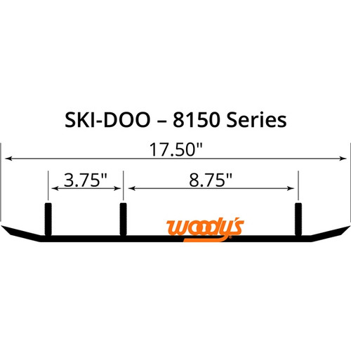 WOODYS Trail Blazer IV Carbide Runner Composite - SKI-DOO - 463110