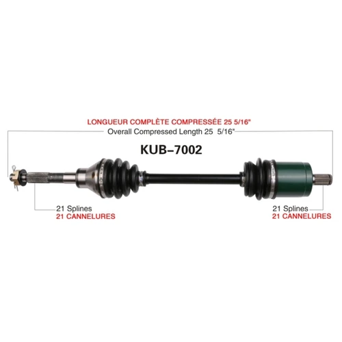 TrakMotive Complete Axle KUBOTA - 216308