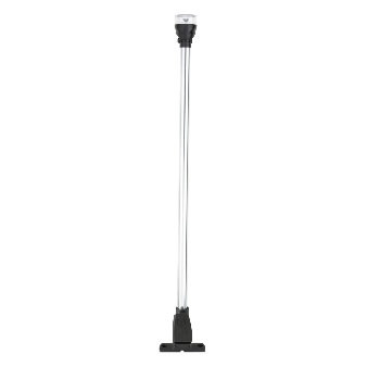 Attwood All Around Navigation Light, Horizontal Mount with 12” Pole Navigation light - Black - 732549