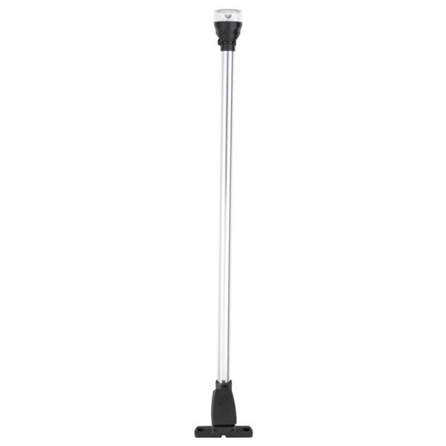 Attwood All Around Navigation Light, Vertical Mount with 12” Pole Navigation light - Black - 732550
