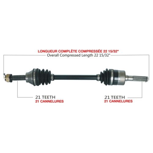 TrakMotive Complete Axle Fits Can-am - 216322