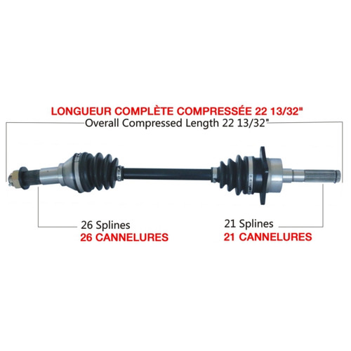 TrakMotive Complete Axle CAN-AM (BRP) - 216323