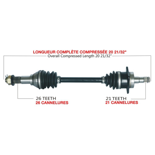 TrakMotive Complete Axle CAN-AM (BRP) - 216324