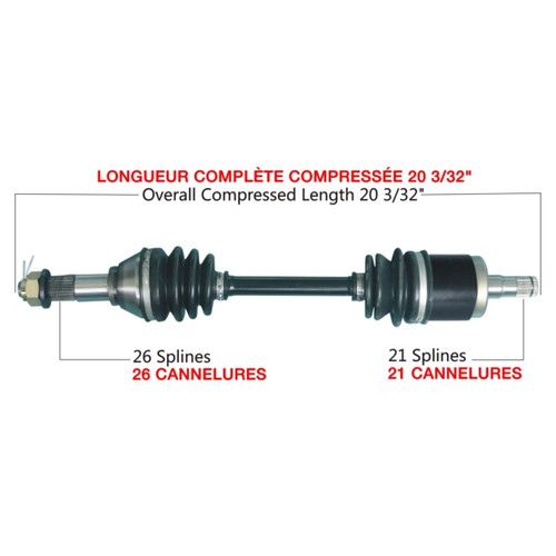 TrakMotive Complete Axle Fits Can-am - 216325