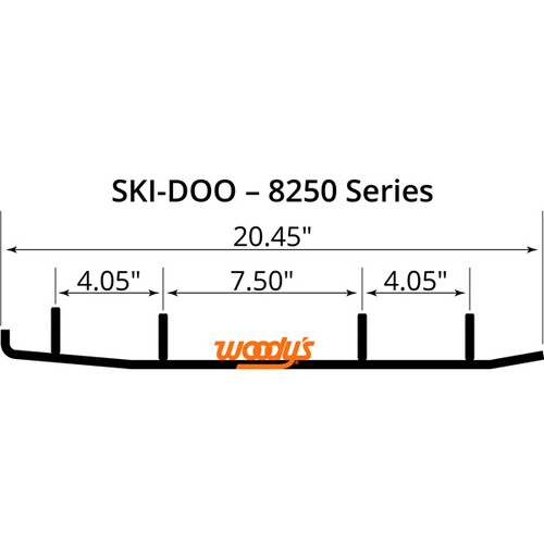 WOODYS Carbide Runner Fits Ski-doo - 463122