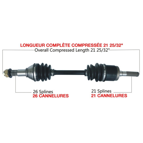 TrakMotive Complete Axle Fits Can-am - 216326