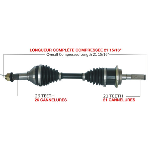 TrakMotive Complete Axle Fits Can-am - 216328