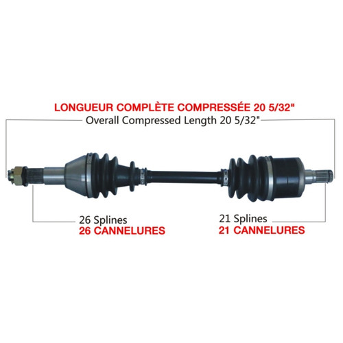 TrakMotive Complete Axle Fits Can-am - 216332