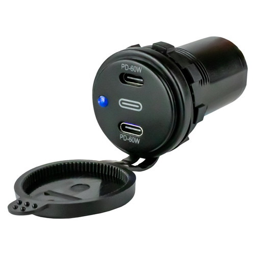Sea Dog Dual USB-C Power Socket - 738182