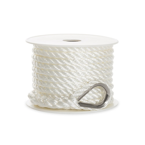 Kimpex 3-Strand Anchor Line 50' - 3/8" - Nylon - 3-Strand Twisted - 748505 Kimpex 3-Strand Anchor Line 50' - 3/8" - Nylon - 3-Strand Twisted - 748505