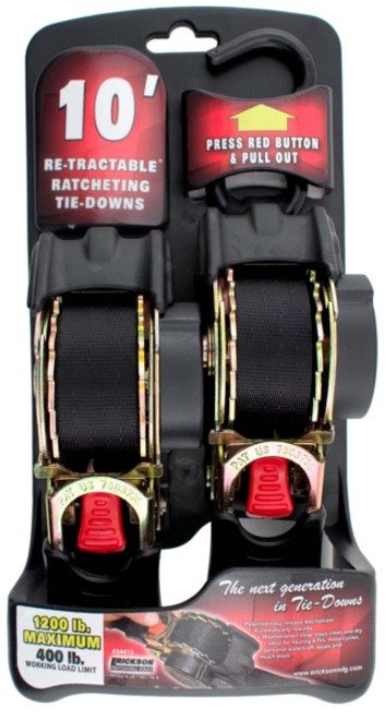 ERICKSON Retractable Tie-Downs 10' - 1200 lbs - 720381
