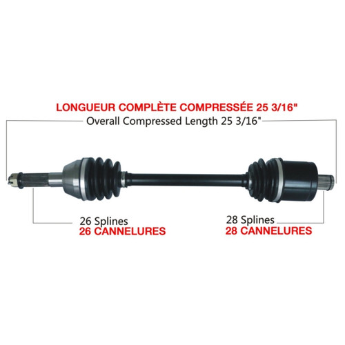 TrakMotive Complete Axle Fits Polaris - 216368