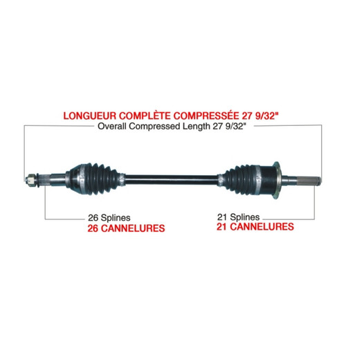 TrakMotiveHD Complete HD Axle CAN-AM (BRP) - 216475
