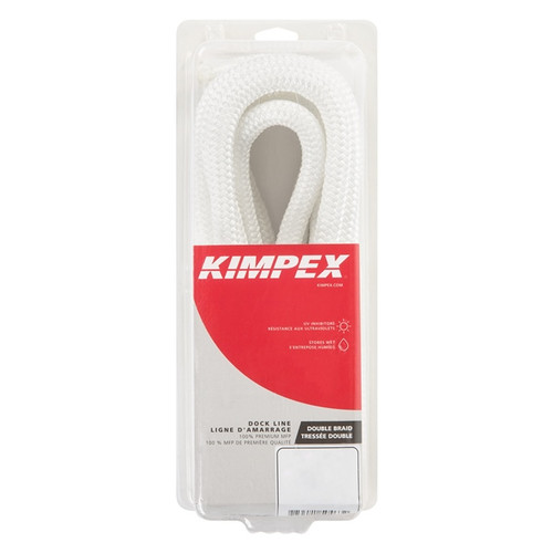 Kimpex Double Braided Dock Line 20 ft - 1/2" - Nylon - Double Braided - 748529 Kimpex Double Braided Dock Line 20 ft - 1/2" - Nylon - Double Braided - 748529