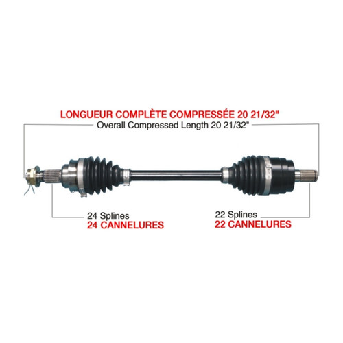 TrakMotiveHD Complete HD Axle Fits Honda - 216486