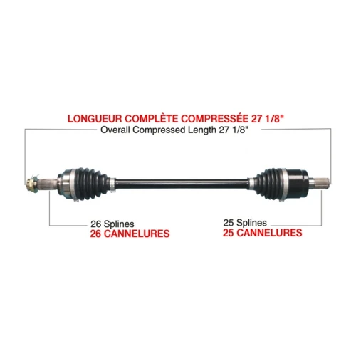 TrakMotiveHD Complete HD Axle HONDA - 216487