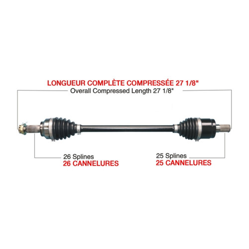 TrakMotiveHD Complete HD Axle HONDA - 216487