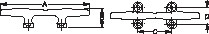 Sea Dog Steel Open Base Cleat - 702234
