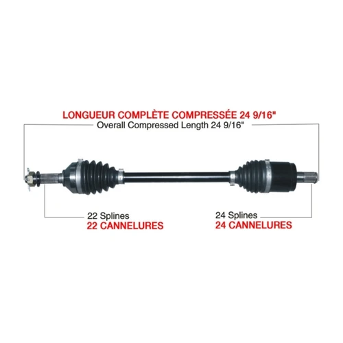 TrakMotiveHD Complete HD Axle KAWASAKI - 216493