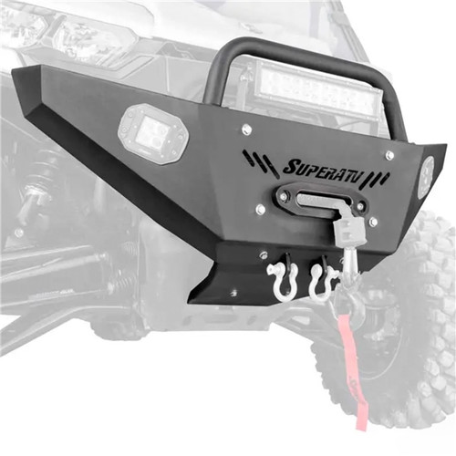 Super ATV Winch Ready Bumper with Light Bar Front - Steel - Fits Can-am - 315823