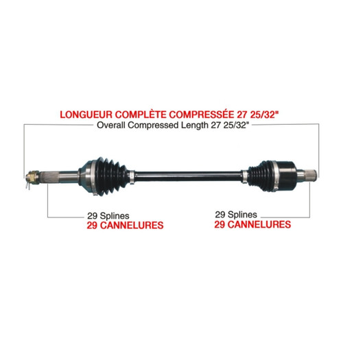 TrakMotiveHD Complete HD Axle KAWASAKI - 216498