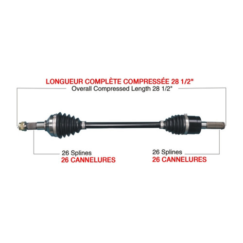 TrakMotiveHD Complete HD Axle Fits Kawasaki - 216499