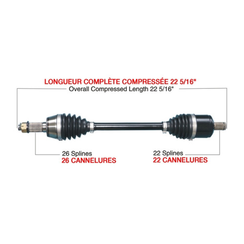 TrakMotiveHD Complete HD Axle POLARIS - 216505