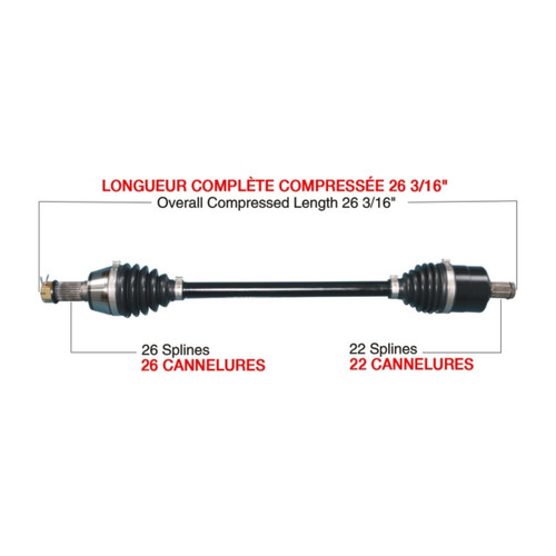 TrakMotiveHD Complete HD Axle POLARIS - 216514