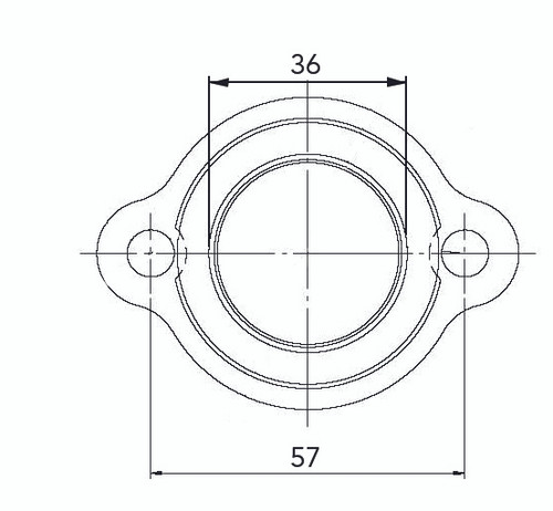 Kimpex Carburetor Adapter Mounting Flange MOTO-SKI, POLARIS, SKI-DOO - 301700