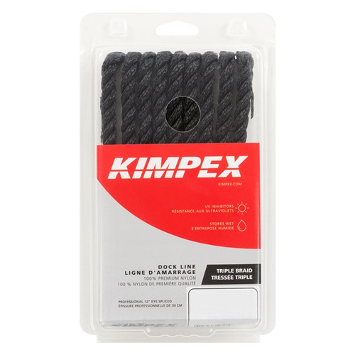 Kimpex 3-Strand Twisted Dock Line 10' - 3/8" - Nylon - 3-Strand Twisted - 748558 Kimpex 3-Strand Twisted Dock Line 10' - 3/8" - Nylon - 3-Strand Twisted - 748558