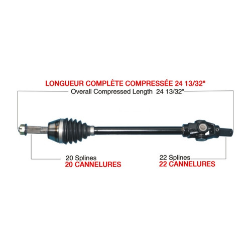 TrakMotiveHD Complete HD Axle Fits Polaris - 216527