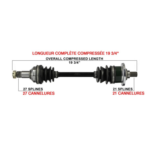 Kimpex Complete Axle Fits Arctic cat - 416051